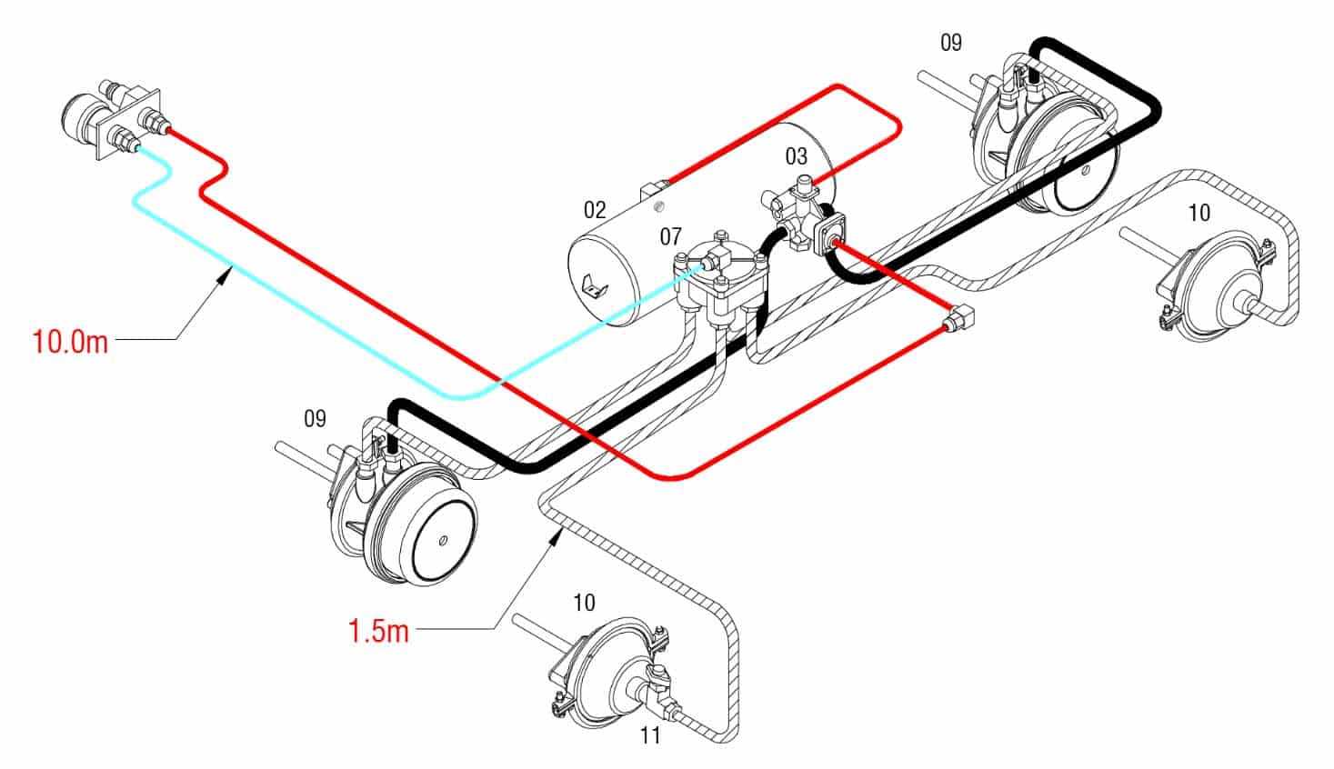 trailer brake parts diagram