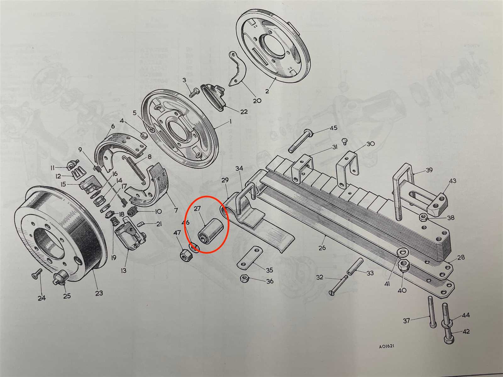 leaf spring parts diagram