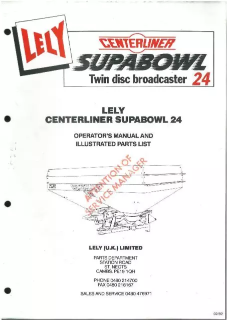 lely spreader parts diagram