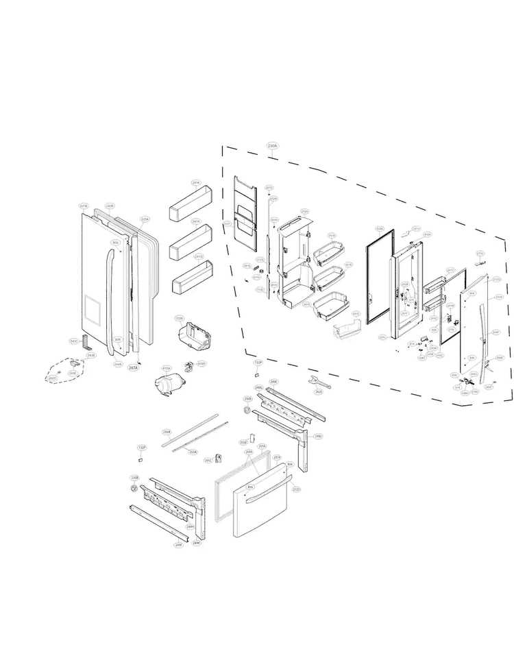 lg french door refrigerator parts diagram