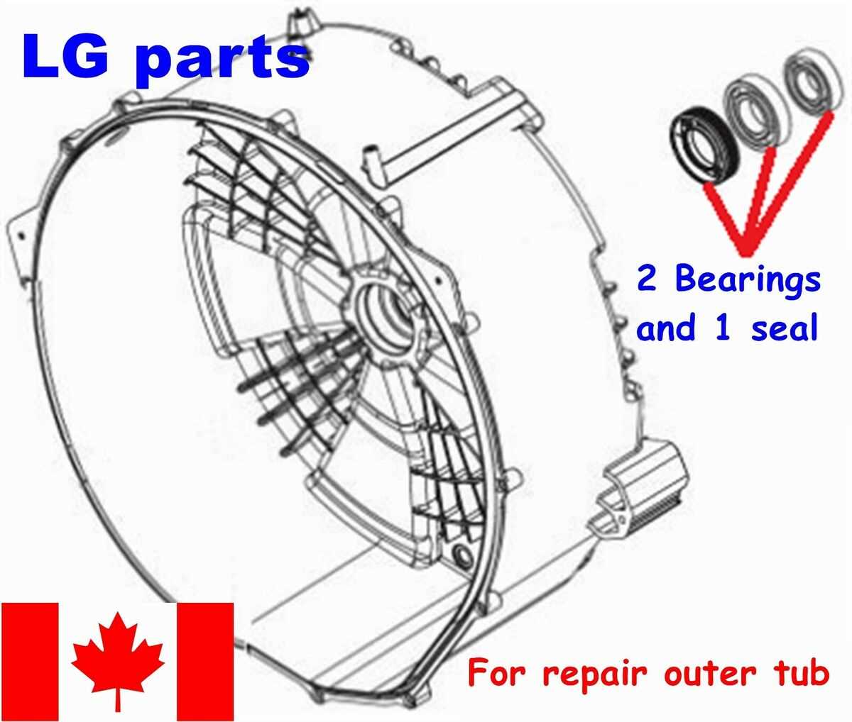 lg tromm washer parts diagram