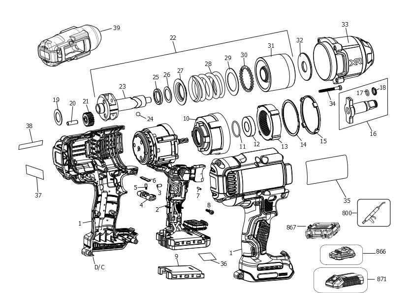 dewalt dcn623 parts diagram