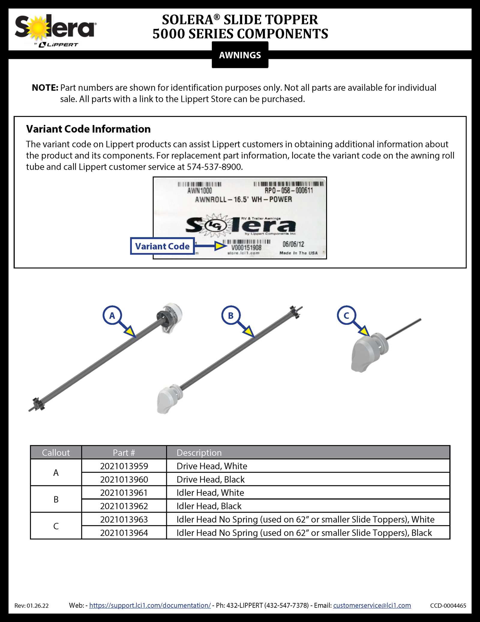 lippert solera awning parts diagram