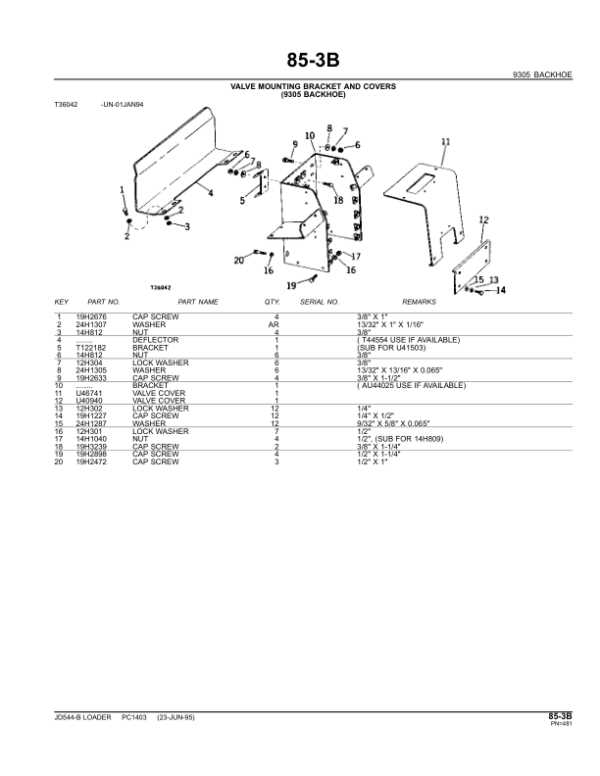 john deere 544b parts diagram