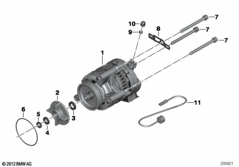 denso alternator parts diagram