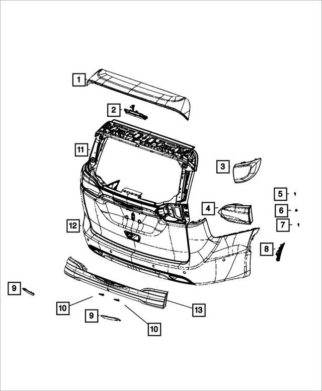 chrysler pacifica parts diagram