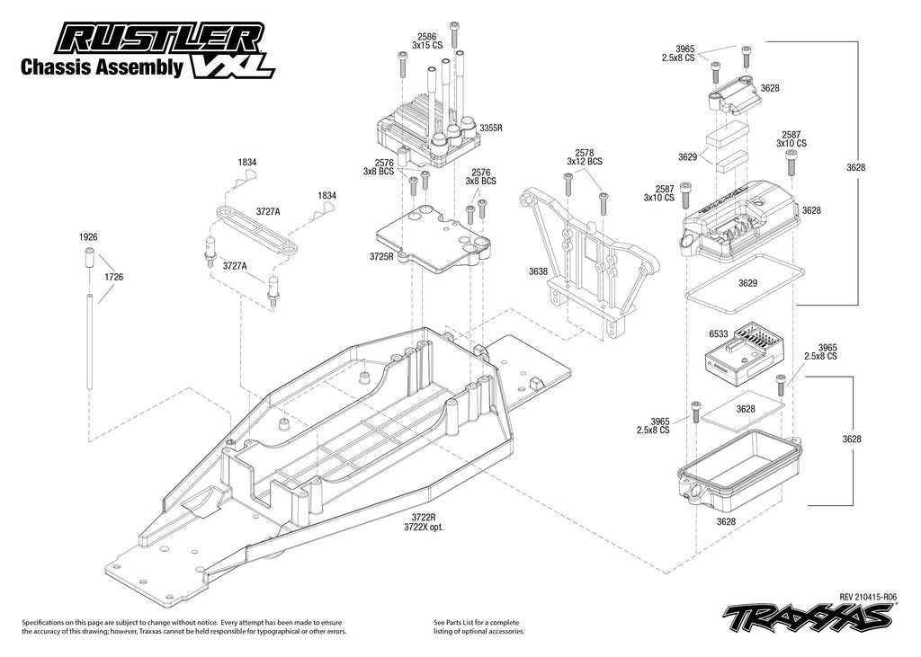 traxxas slash 4x4 parts diagram