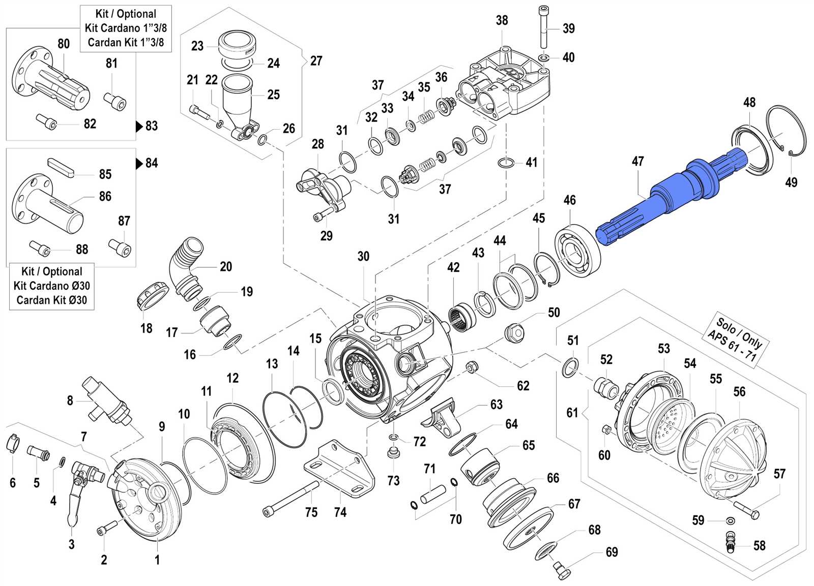 comet clutch parts diagram