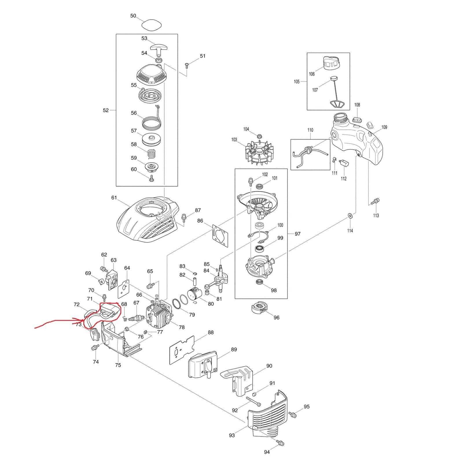 makita ek6101 parts diagram