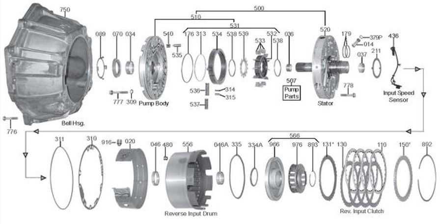 4l60e parts diagram