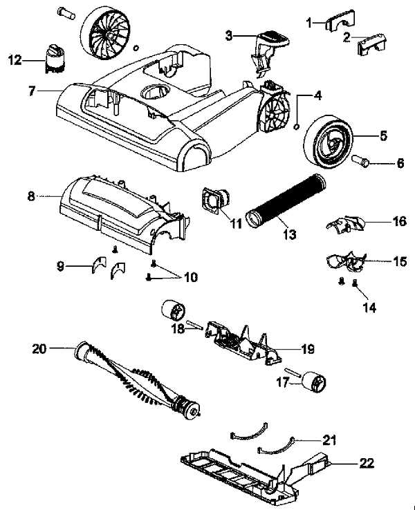 hoover uh74200 parts diagram