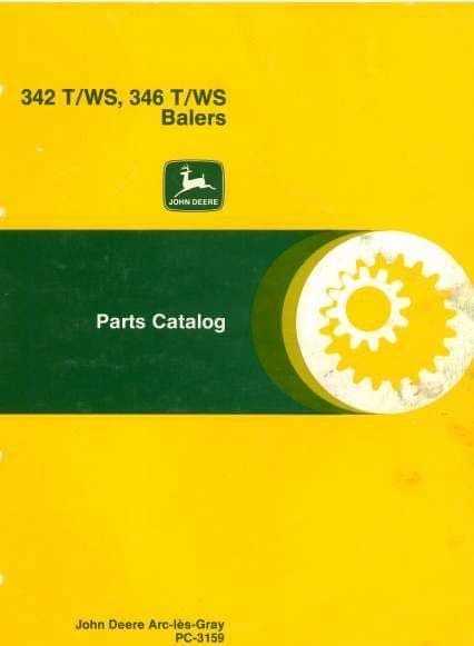 john deere 385 baler parts diagram