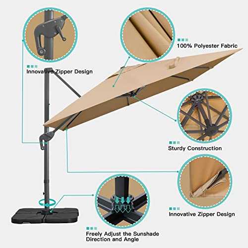 offset umbrella parts diagram