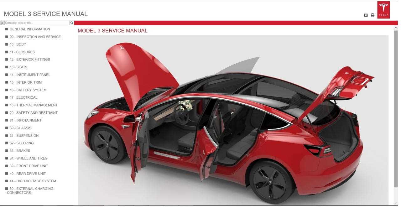 diagram tesla car parts