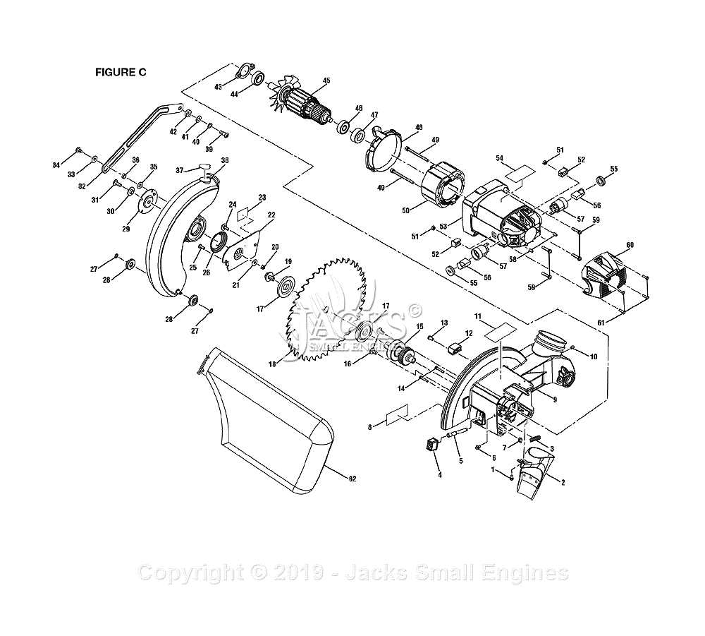 delta miter saw parts diagram