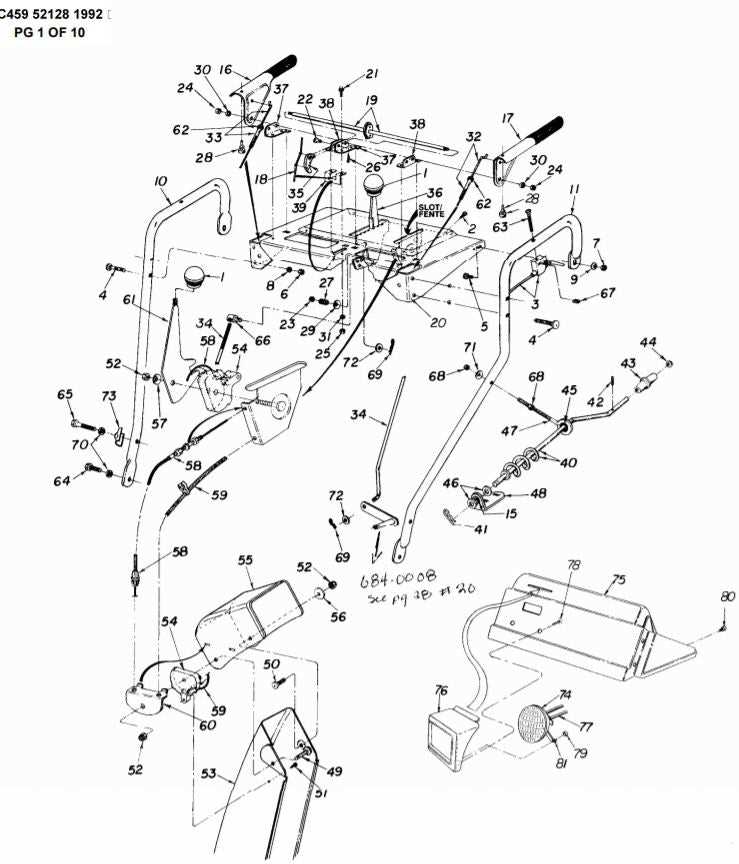 john deere 38 snowblower parts diagram