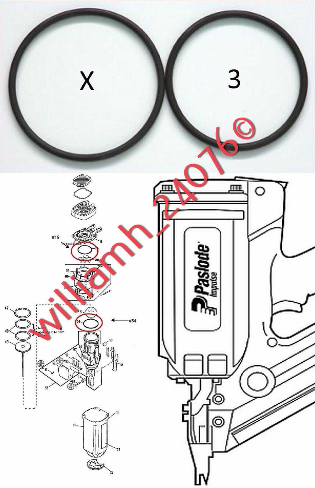 paslode nail gun parts diagram