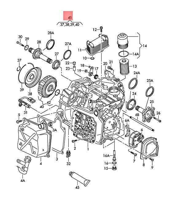 vw transmission parts diagram