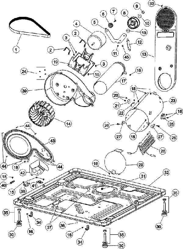 roper washer parts diagram