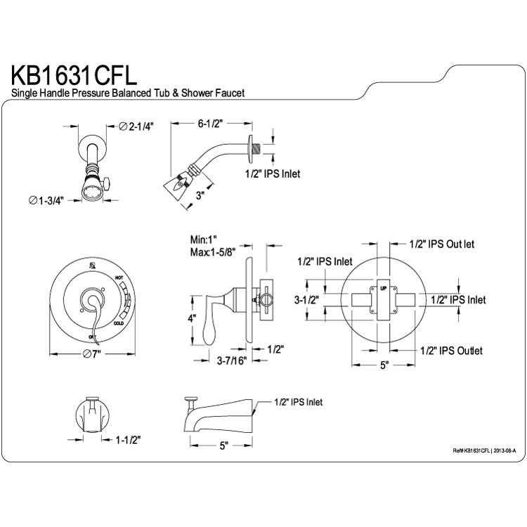 tub faucet parts diagram