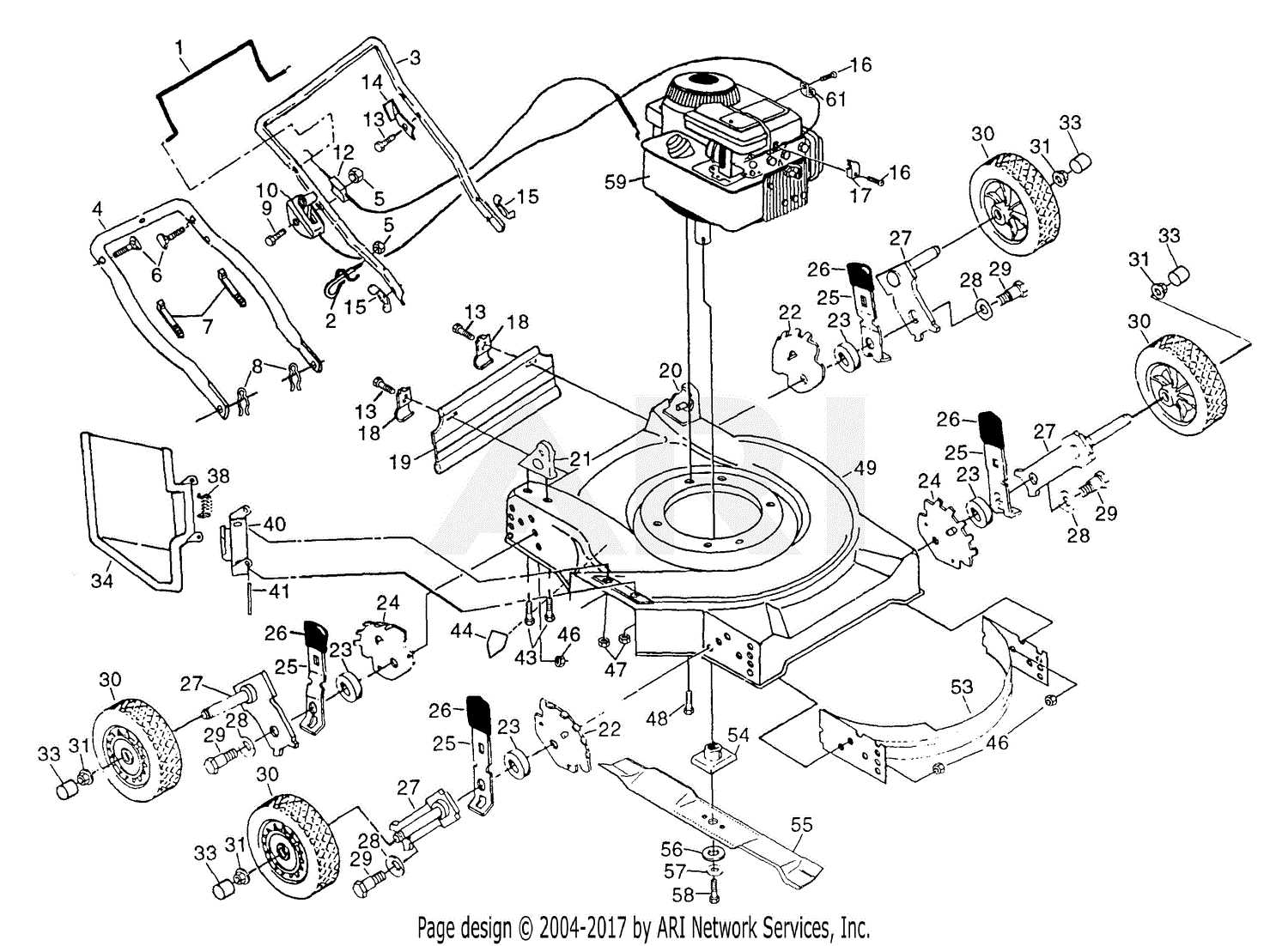 poulan parts diagram