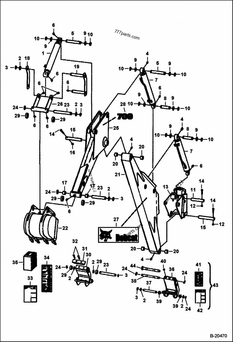 bobcat 440b parts diagram