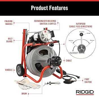 ridgid k 400 parts diagram