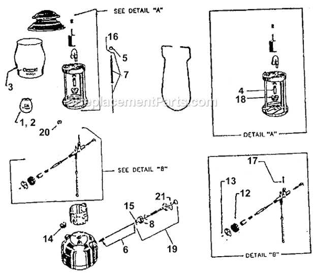 coleman 200a lantern parts diagram