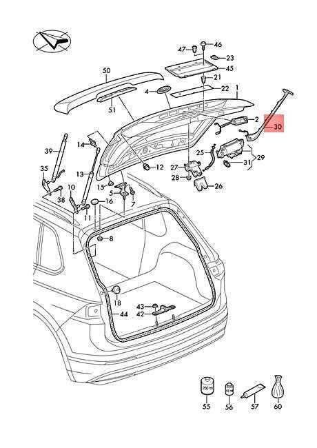 volkswagen tiguan parts diagram