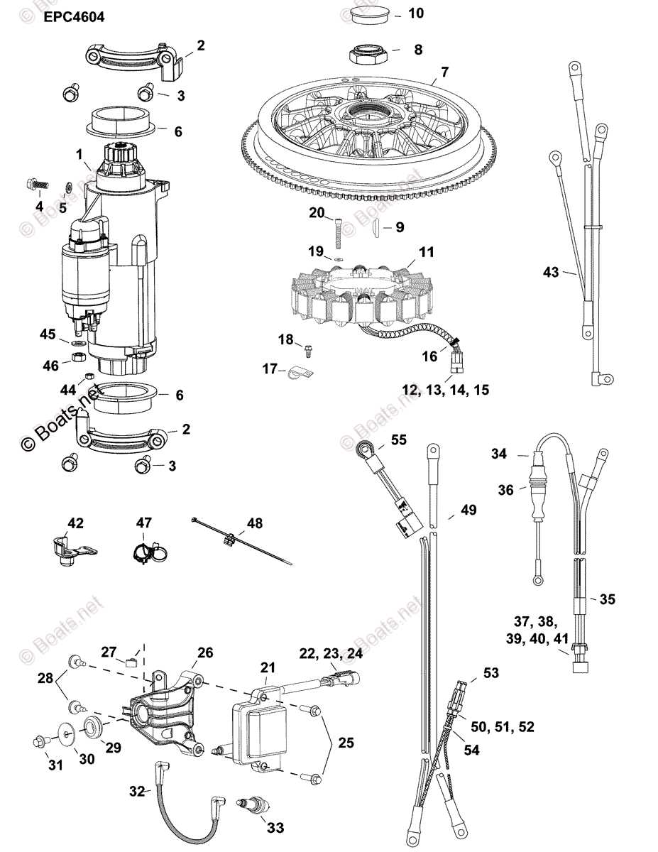 evinrude etec parts diagram