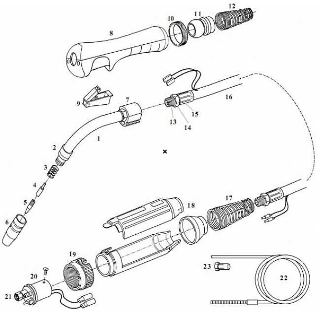 mag torch parts diagram