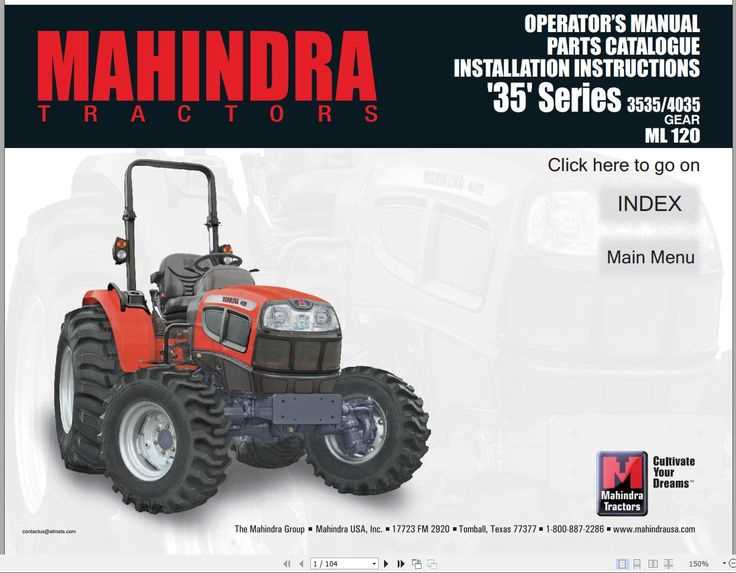 mahindra tractor parts diagram