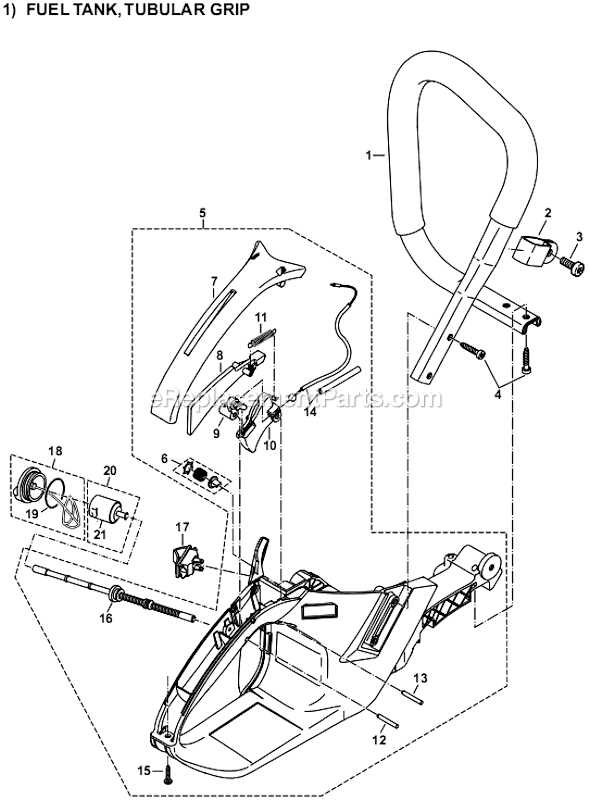 makita chainsaw parts diagram