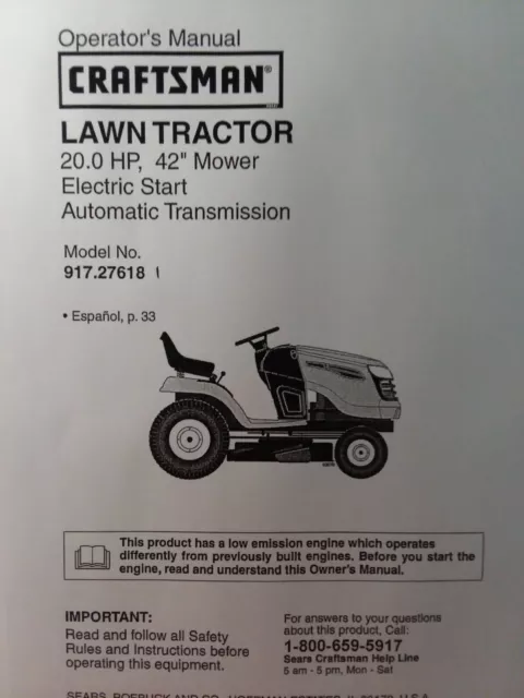 manual craftsman lt2000 parts diagram