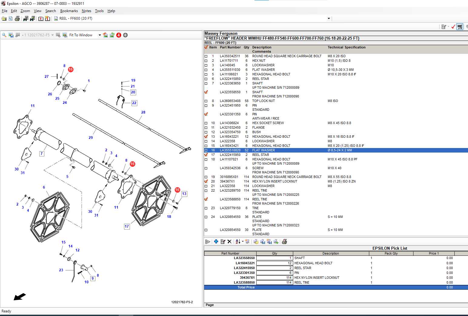 massey ferguson 1230 parts diagram