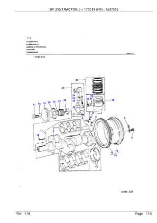 massey ferguson 235 parts diagrams