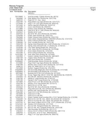 massey ferguson 2705 parts diagram