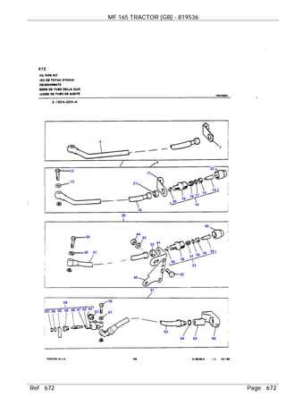 massey ferguson tractor parts diagram