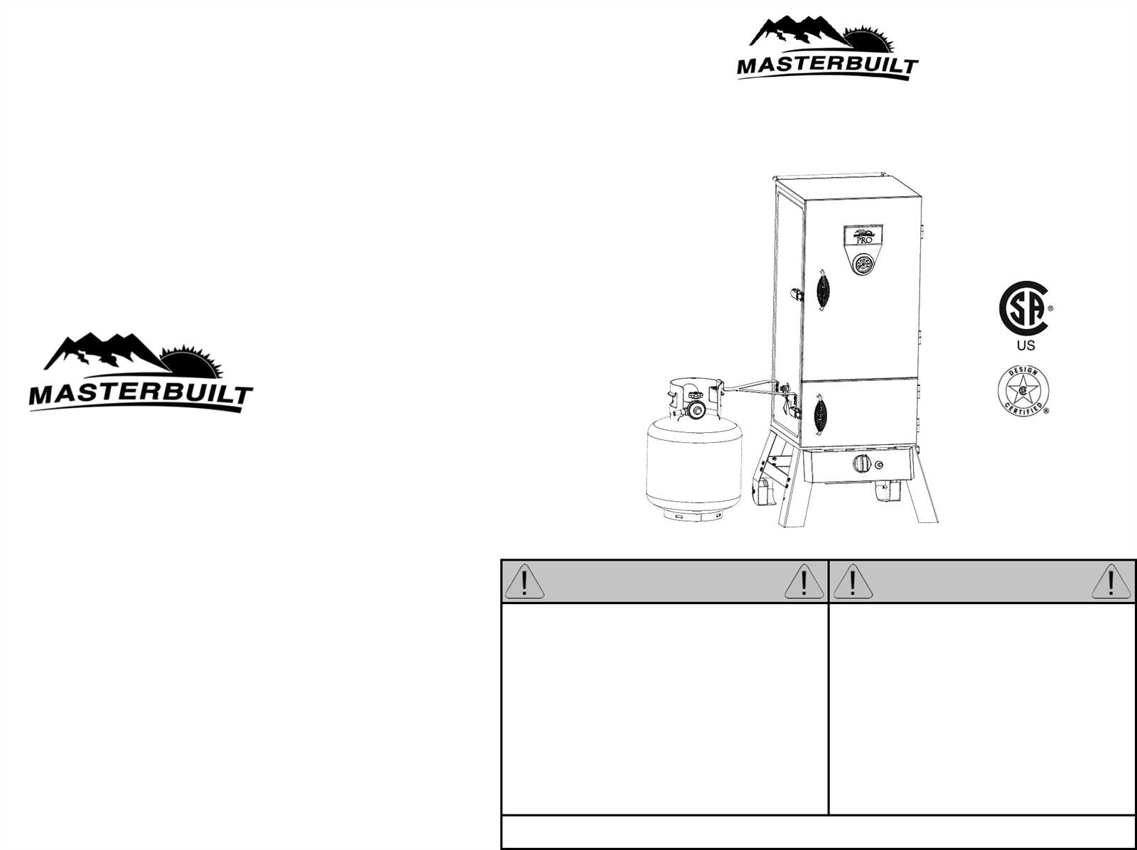 masterbuilt propane smoker parts diagram