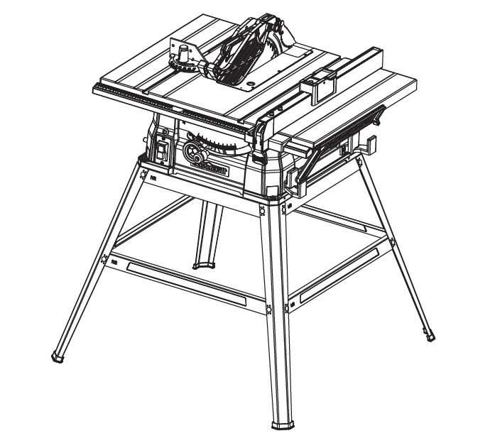 mastercraft table saw parts diagram