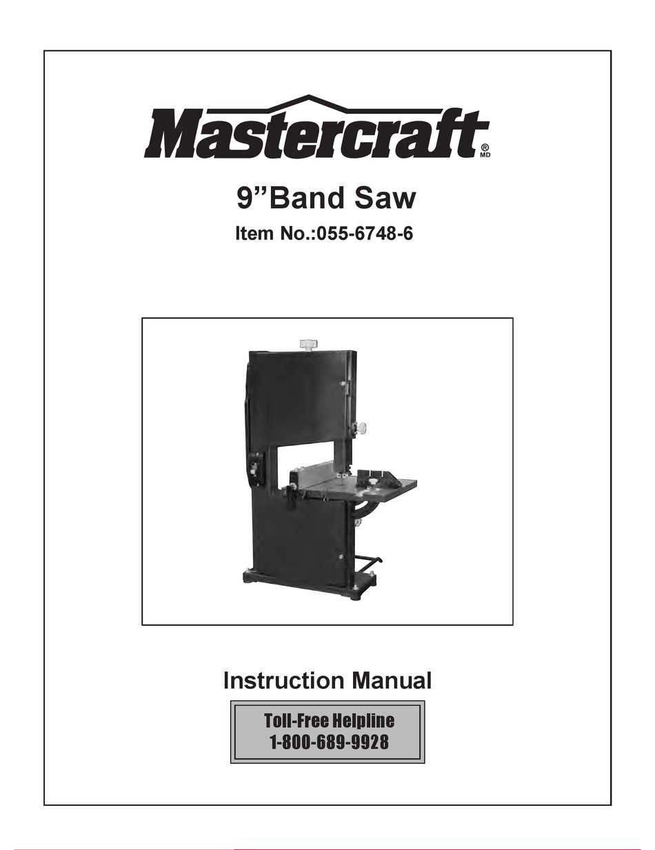 mastercraft table saw parts diagram