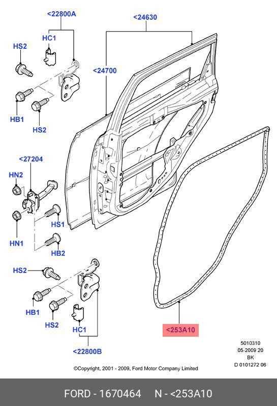 2009 ford escape parts diagram