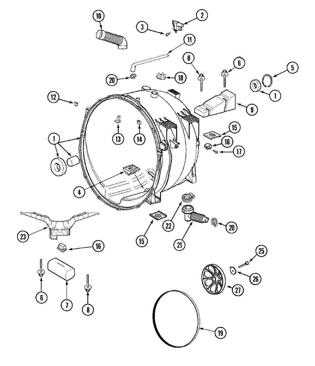 maytag centennial parts diagram