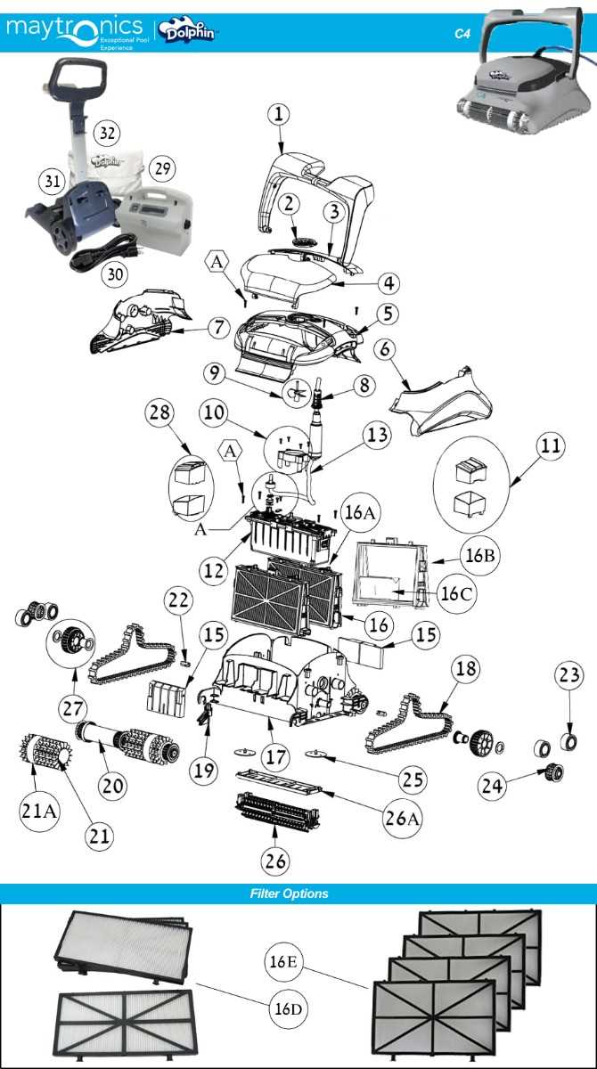 maytronics dolphin premier parts diagram