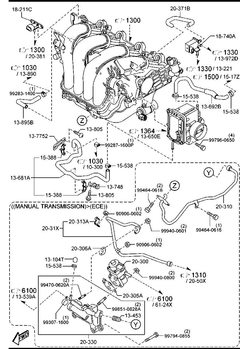 mazda 3 engine parts diagram