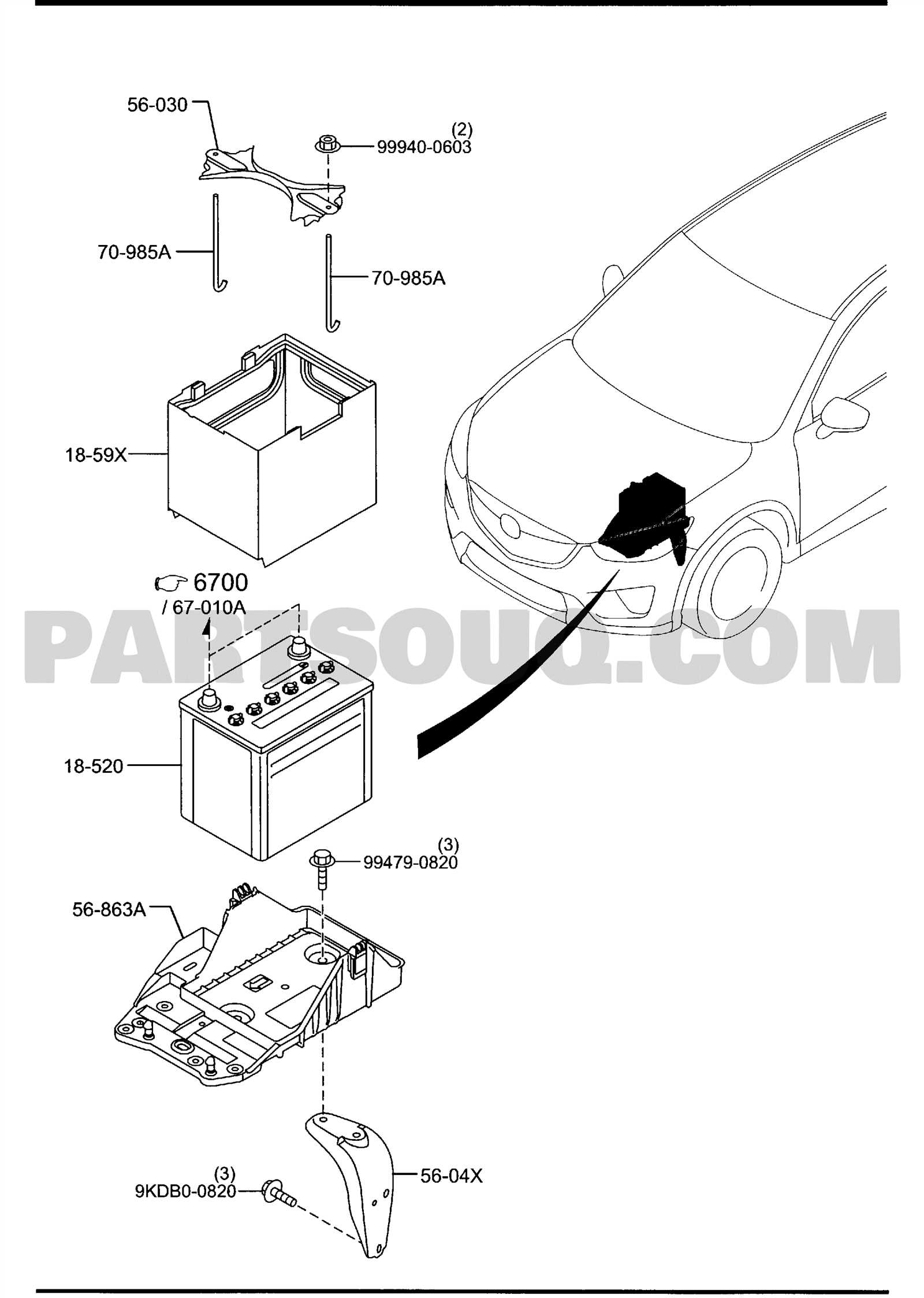 mazda parts diagram catalog