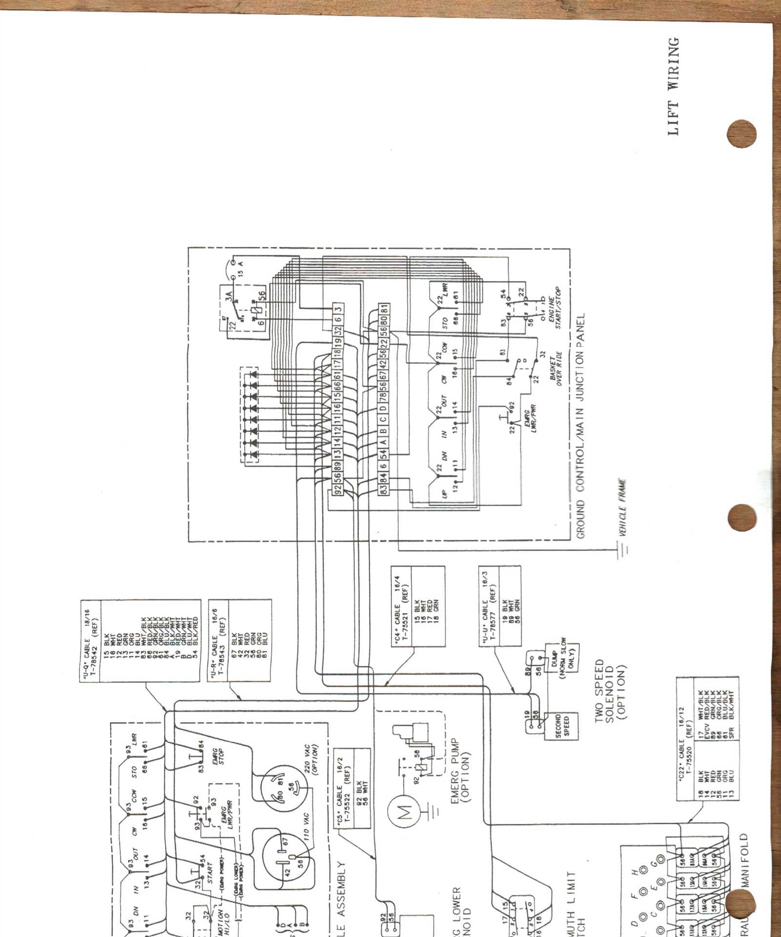 altec bucket truck parts diagram