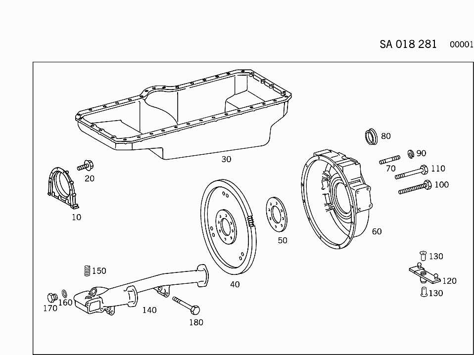 mercedes engine parts diagram