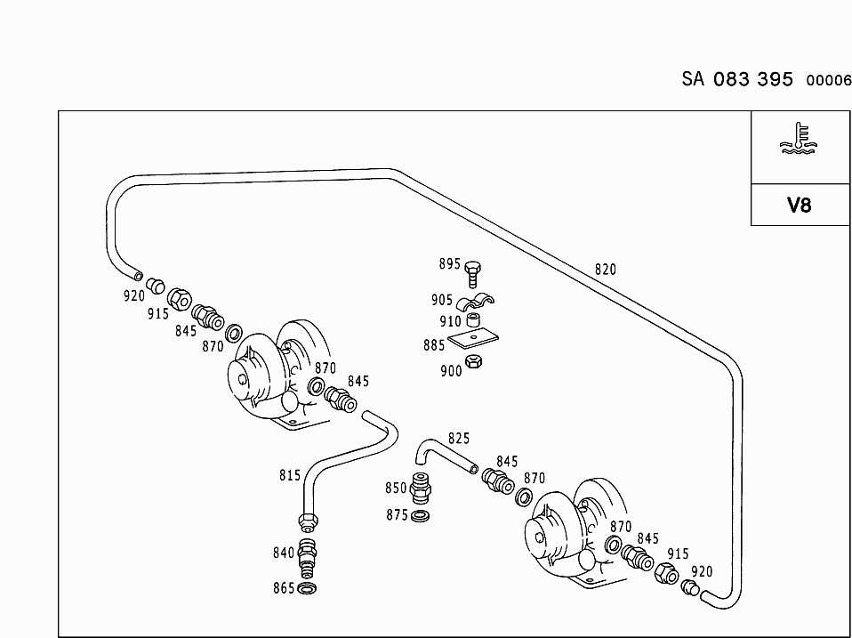 mercedes engine parts diagram