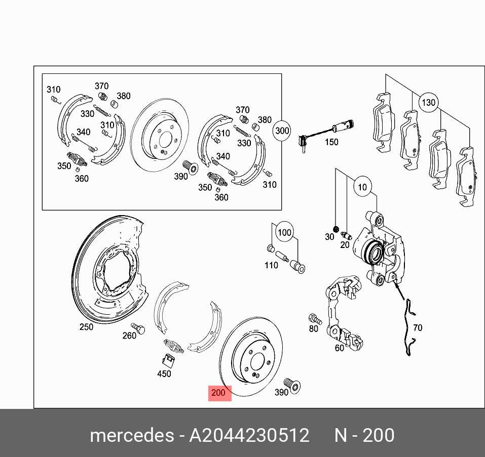 mercedes w204 parts diagram